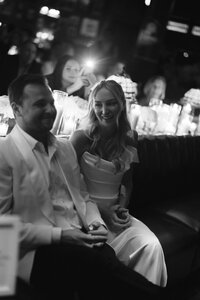 Editorial wedding photography at Trivoli Tavern Chicago features Lauren Alatriste's fashion forward approach to reception coverage, creating sophisticated imagery that balances celebration elegance with luxury wedding aesthetics and authentic emotional storytelling.