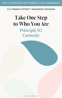 C12 Power System individual workbook cover for Principle 02 Curiosity - Take One Step to Who You Are