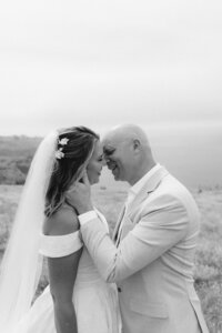 Elopement photographer for intimate ceremony with beautiful views
