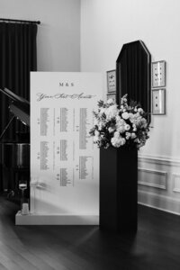 Custom Seating Chart Brooke Makena Photography