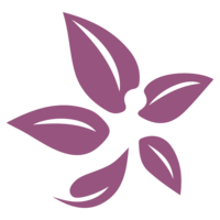 Purple floral icon