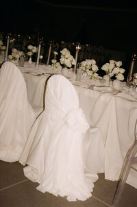 Sophisticated film photography capturing reception moments during Rebecca & Kevin's fashion forward destination wedding at Miami Beach Edition luxury resort.