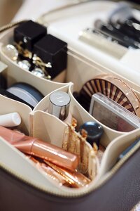 inside hair and make up artists make up bag in Cambridgeshire