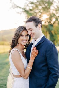 Luke and Ashley Virginia Indian Wedding Photographers