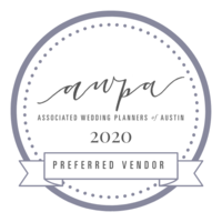 Associated Wedding Planners of Austin Preferred Vendor 2020