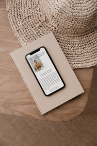 Bailee phone showit website template for coaches