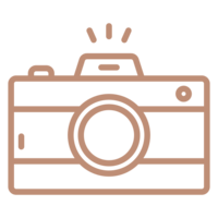 Camera Icon Illustration in Pink