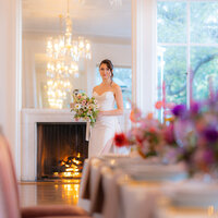 luxury bridals with tablescape at hollins house in santa cruz