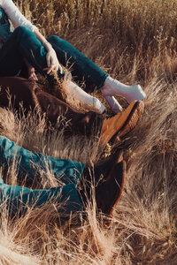 Textural floral and fashion details photographed for a colorful editorial visual story.
