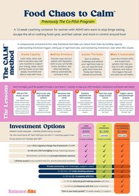 Food Chaos to Calm (previously The Co-Pilot)