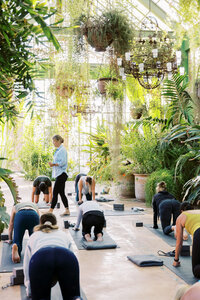 garden yoga