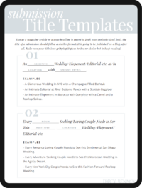 iPad with Submission templates