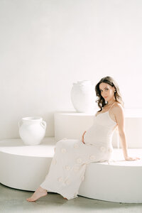 Maternity session at Mint Room Miami studio, South Florida maternity photographer