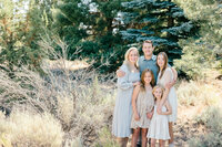 Intimate family moment captured outdoors in Bend, Oregon.