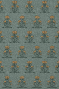 Sketch Floral Block green