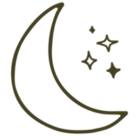 moon and stars graphic