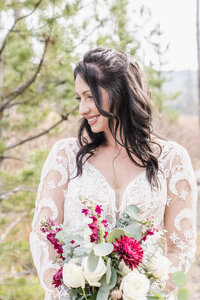 Bay area wedding. a portrait of a bride . Fine art photo by 4Karma Studio