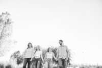 Black and white family session in Bend, Oregon.