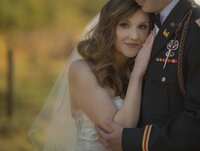 bride and groom wedding day