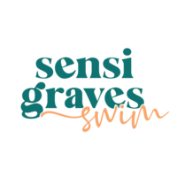 Swimwear designer logo for women's active swimwear