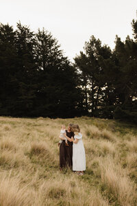 Family session on Port Hills in Christchurch