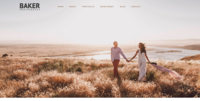 Adventurous Elopement Photography Website Template - Baker