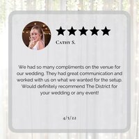 Customer testimonial: Praising the exceptional communication and flexibility of our Clearwater venue's packages - Ensuring a personalized and stress-free experience