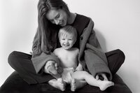 Boston Motherhood Photographer. Boston Motherhood Portraits. Boston Family Photographer. In studio motherhood portraits. Editorial Motherhood Portraits. North Shore Family Photographer. Deborah Zoe Photography.