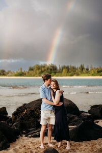 Homes Family Photo Session Tunnels Beach with Rainbows-4