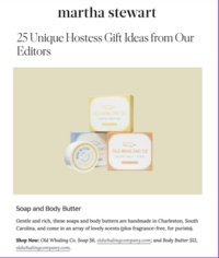Image of Old Whaling Co soaps on Martha Stewart website