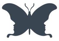 butterfly icon from logo