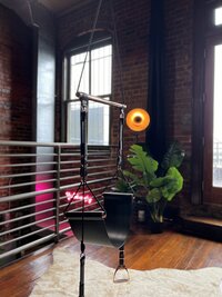the famous swing in Elevation Boudoir's studio for their bondage set