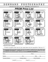Prom Pricelist 2016