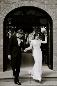 bride and groom candid photos
