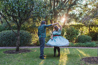 Natural candid moment between an engaged couple during their Adelaide engagement photoshoot