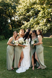Bridesmaid photography during a wedding in Christchurch