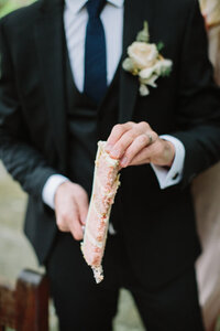Strawberry and Pink champagne luxury wedding cake