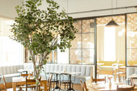 Dallas branding photographer captures a photo of a Highland village restaurant, Sip and Savor for their branding photos.