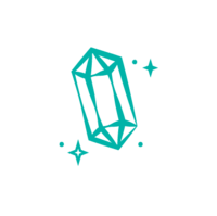 aquamarine crystal icon