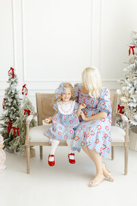 Local Dallas business branding session for Dondolo's christmas clothing