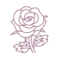 icon of a rose