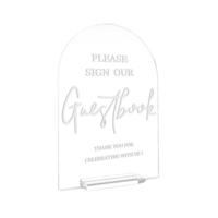 CAROLINE Clear Acrylic Please Sign