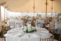 Tented South Dartmouth wedding at Salters Point. Deborah Zoe Photography.