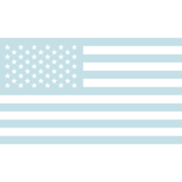 Azalea Design Co. USA Flag Graphic in Blue