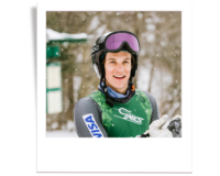 Annie's son ski racing