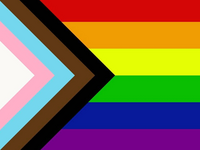 lgbtqa flag with colours