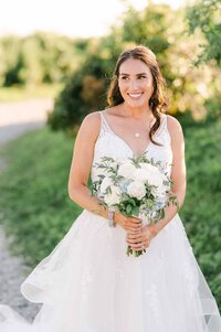 Rhode island bride editorial wedding dress