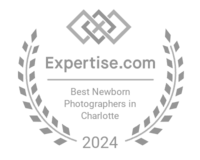 Badge from Expertise awarded Best newborn photographer in charlotte 2024
