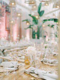 Reception Tablescape Bazart Griffintown | Luxury Wedding Photographer in Montreal | Juno by Julia C. Vona