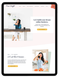 Kacie Full Site Template- iPad